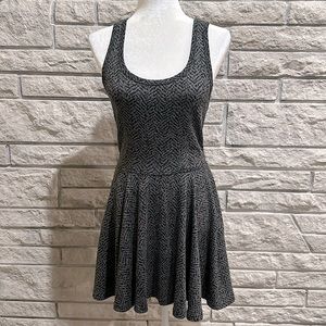 Express gray and black dress